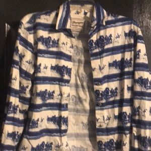 Button Down Horse Top